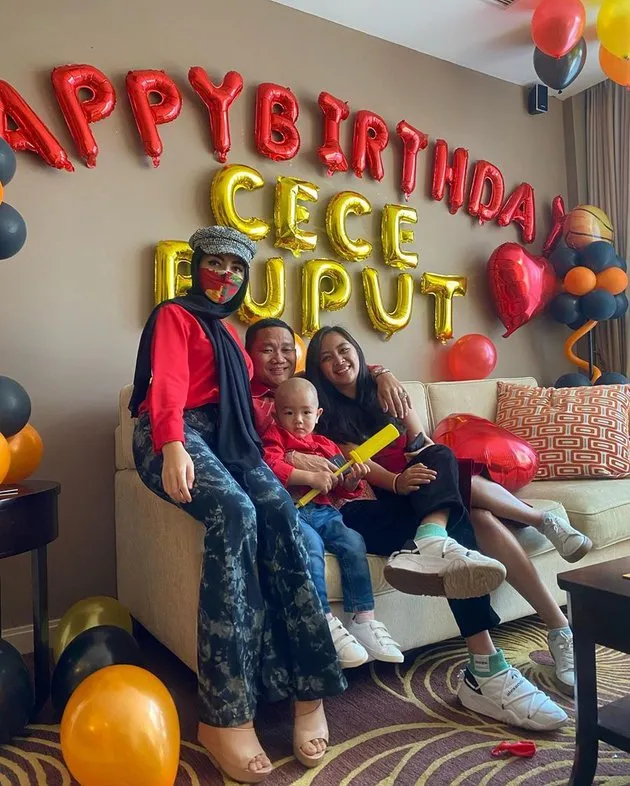 Momen anak sambung Bella Shofie ulang tahun Instagram/@bellashofie_rigan