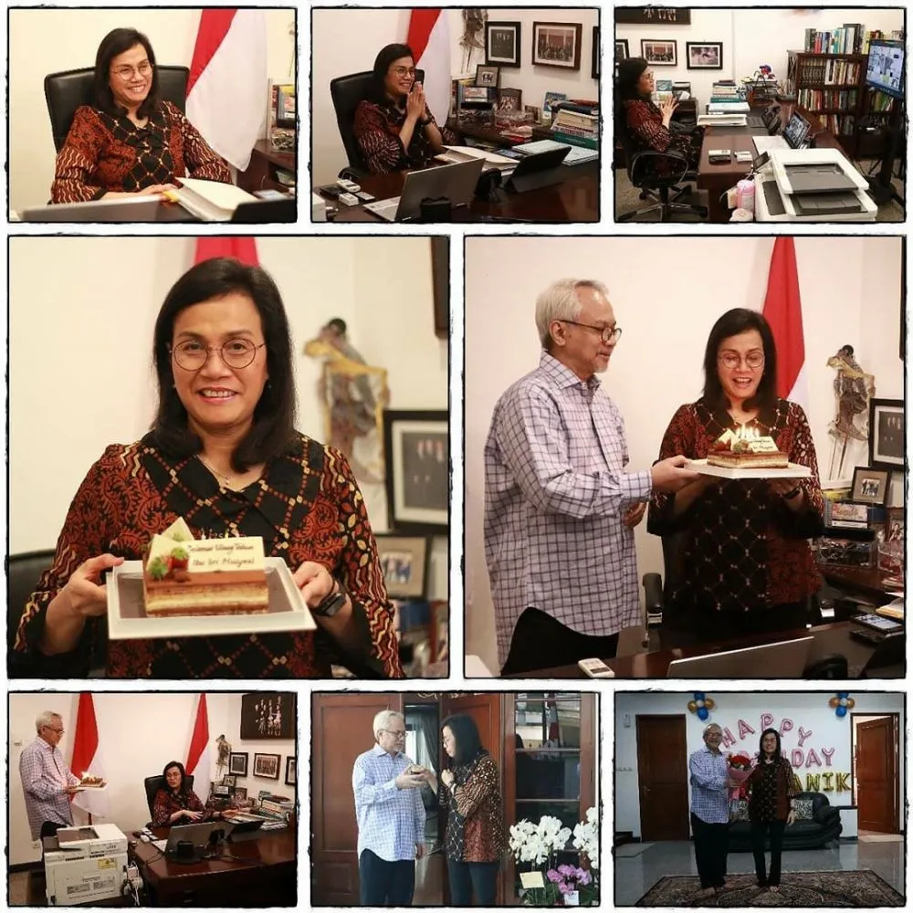 Momen ulang tahun Sri Mulyani ke-58 © 2020 Instagram/smindrawati Momen ulang tahun Sri Mulyani ke-58 © 2020 Instagram/smindrawati