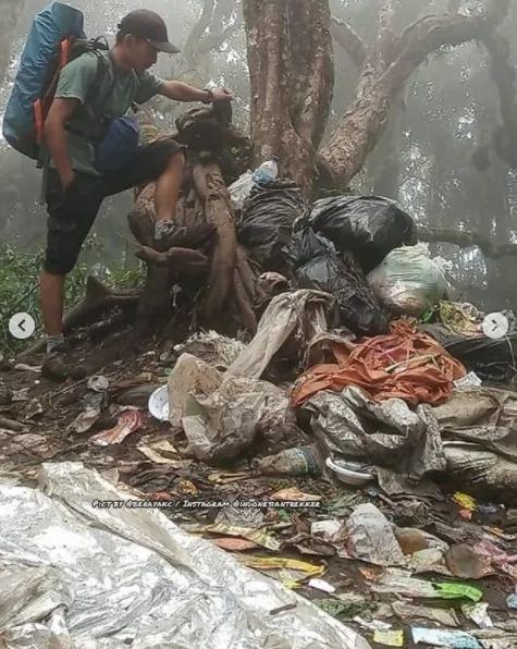 Potret sampah Gunung Dempo Berbagai sumber