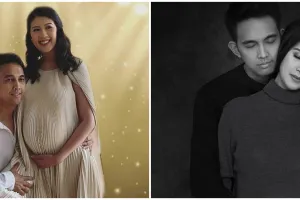 9 Potret maternity Indra Sinaga dan Feby, simpel tetap elegan