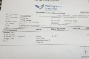 Ikut 'Test Swab' di Jakarta, Helmi Hasan dinyatakan negatif Covid-19