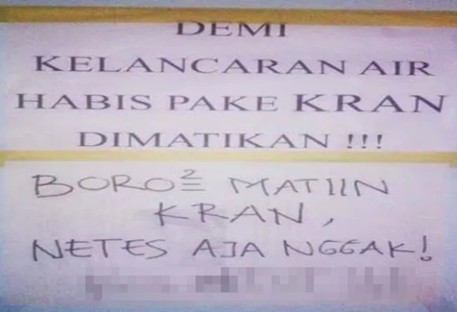 peringatan di toilet kos berbagai sumber peringatan di toilet kos berbagai sumber