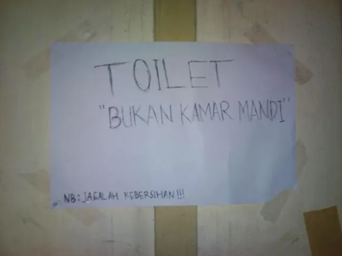 peringatan di toilet kos berbagai sumber peringatan di toilet kos berbagai sumber