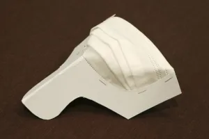 Inovasi baru masker dengan gagang, bentuknya simpel dan unik