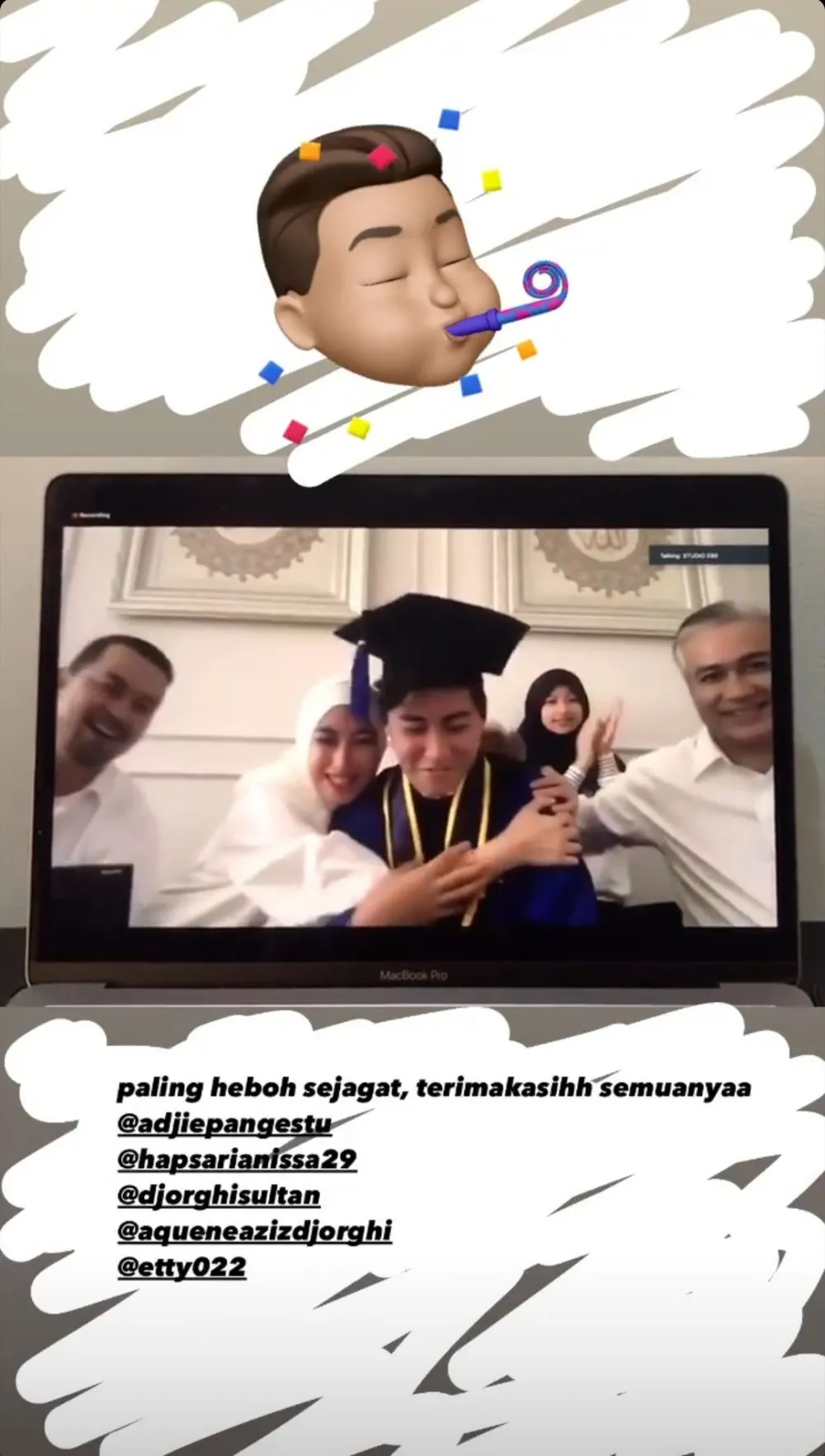 wisuda Rafi Pangestu instagram wisuda Rafi Pangestu instagram