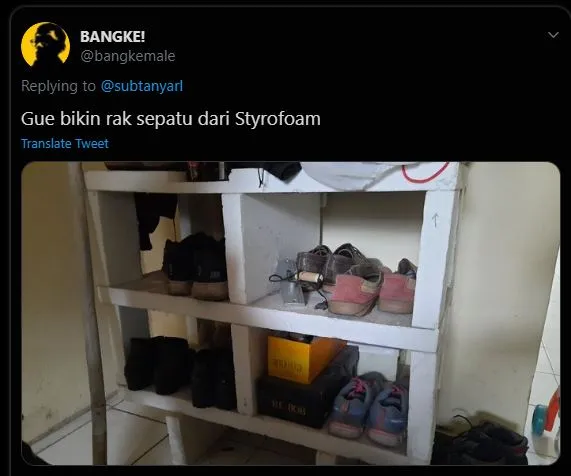 Perabot low budget Twitter