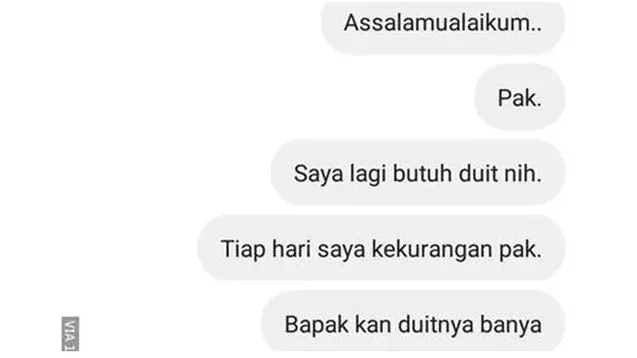 minta uang ke bapak berbagai sumber