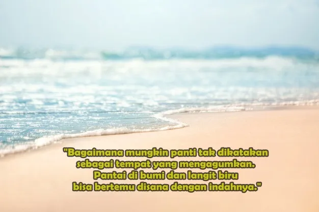Kata-kata tentang pemandangan pantai freepik.com