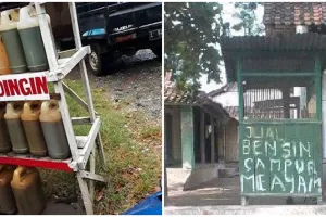 15 Tulisan lucu penjual bensin eceran ini bikin gagal paham