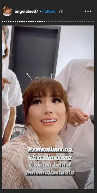 Angela Lee menikah ©Instagram Angela Lee menikah ©Instagram