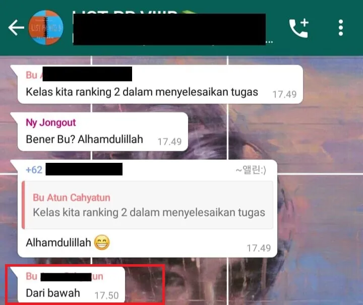 Balasan chat lucu dari guru berbagai sumber