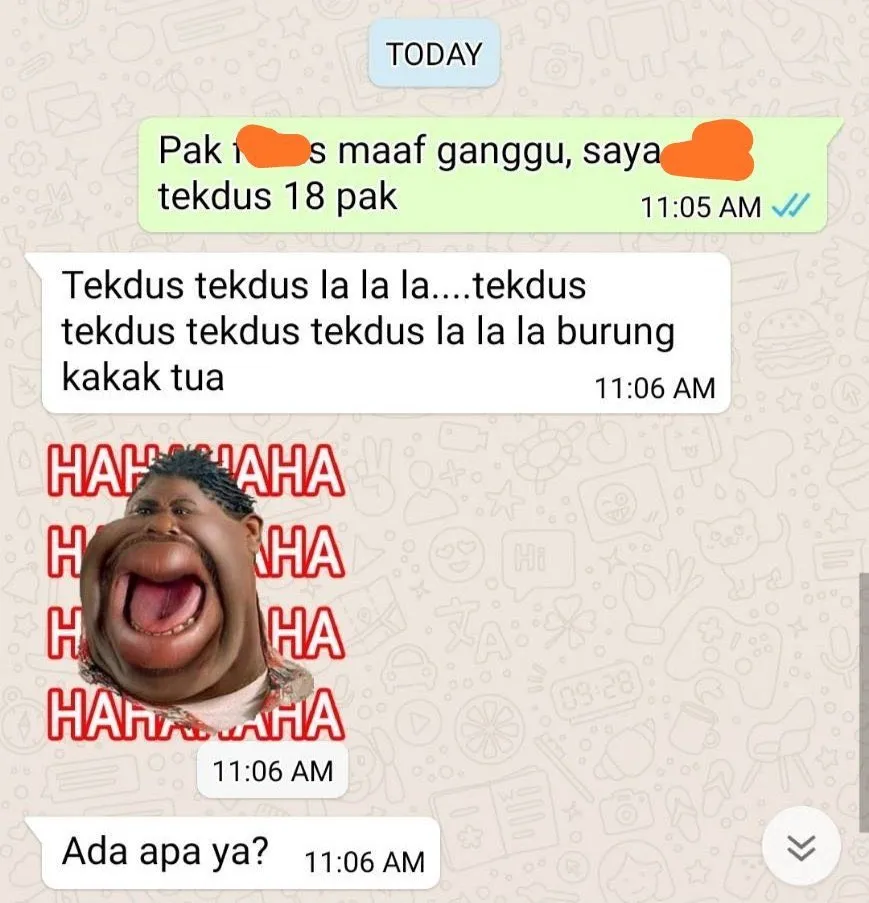 Balasan chat lucu dari guru berbagai sumber