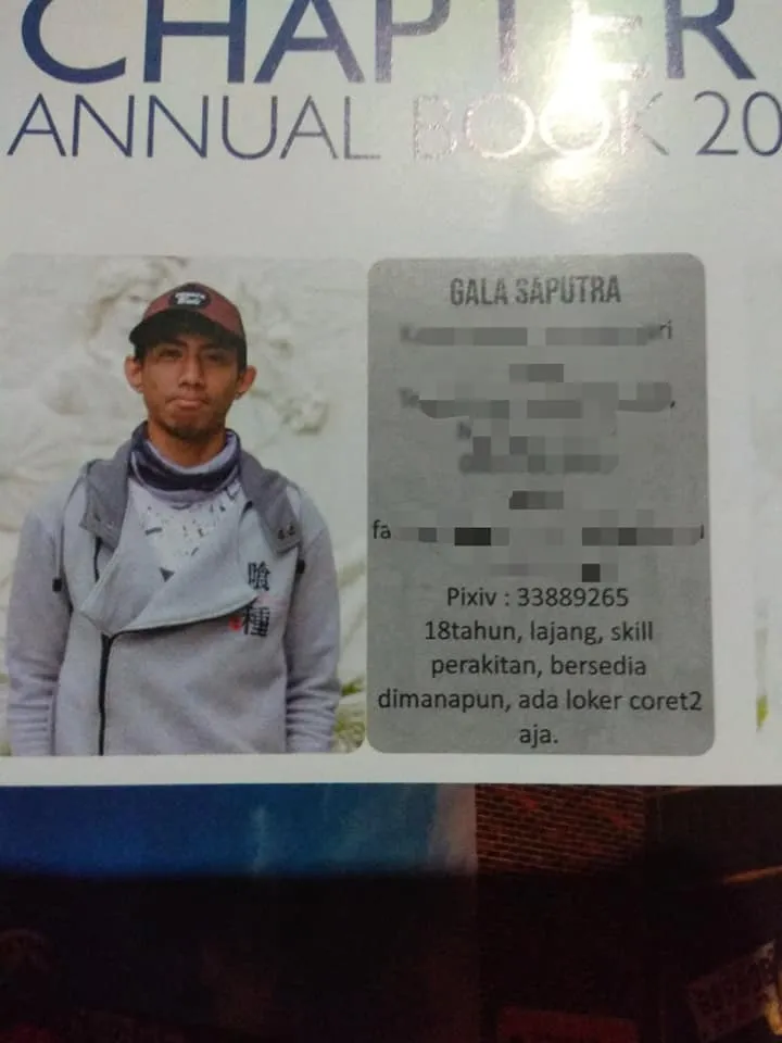 Quotes buku tahunan © Facebook/ Rizky Sinatra Quotes buku tahunan © Facebook/ Rizky Sinatra