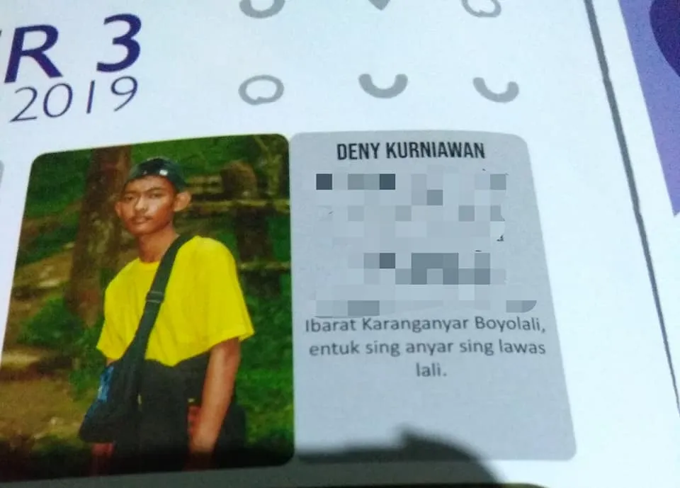 Quotes buku tahunan © Facebook/ Rizky Sinatra Quotes buku tahunan © Facebook/ Rizky Sinatra