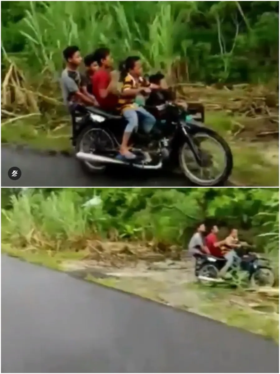 Anak kecil pakai gerobak motor Instagram/@kocak.petcaah