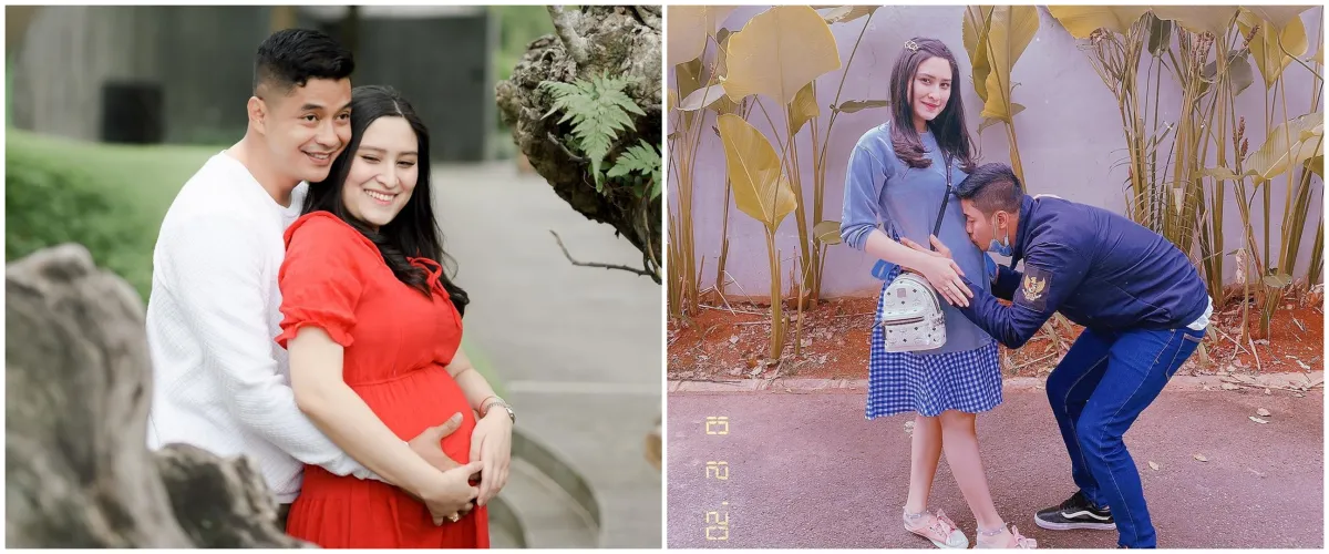 7 Potret maternity Angbeen Rishi & Adly Fairuz, simpel tapi elegan