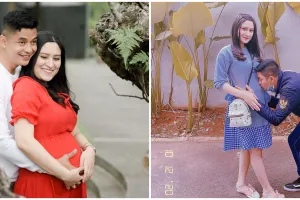 7 Potret maternity Angbeen Rishi & Adly Fairuz, simpel tapi elegan