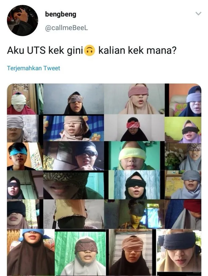 UTS tutup mata © Twitter