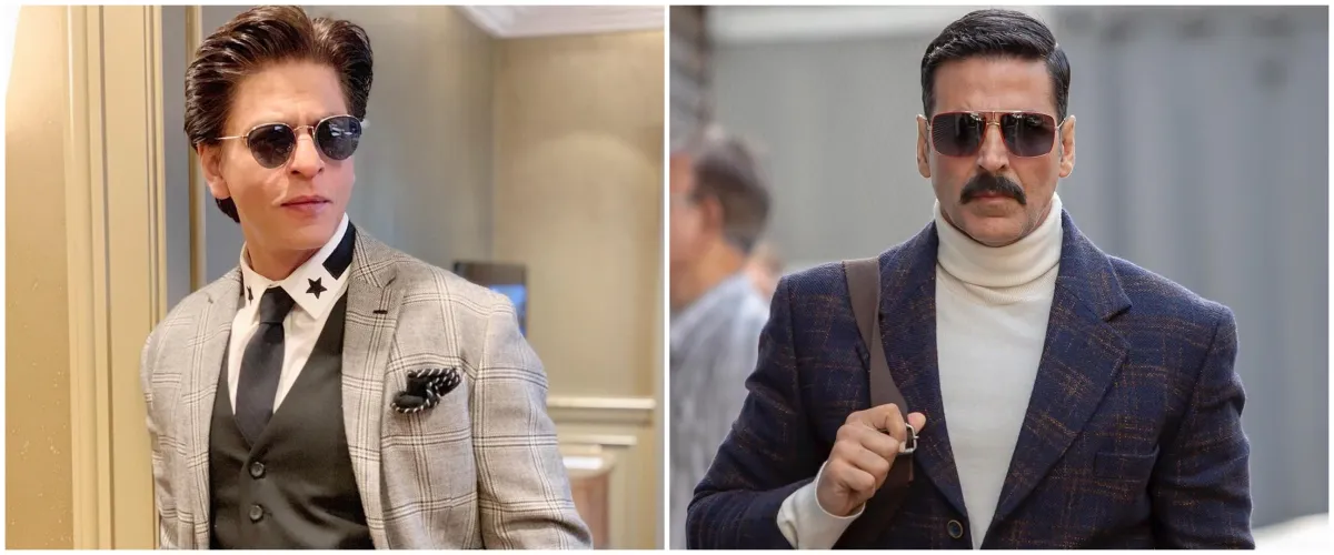 10 Potret kompak Shah Rukh Khan dan Akshay Kumar, bak kakak adik