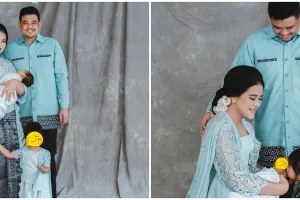 10 Gaya pemotretan keluarga Kahiyang Ayu dalam berbagai tema