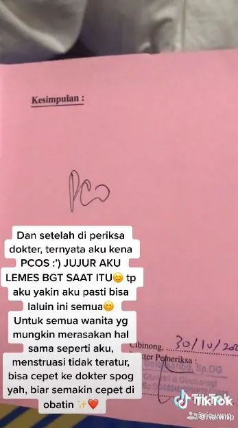 tak bisa haid 10 bulan TikTok