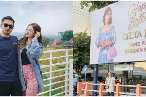 Viral crazy rich Surabaya rayakan ultah istri pakai baliho, unik abis