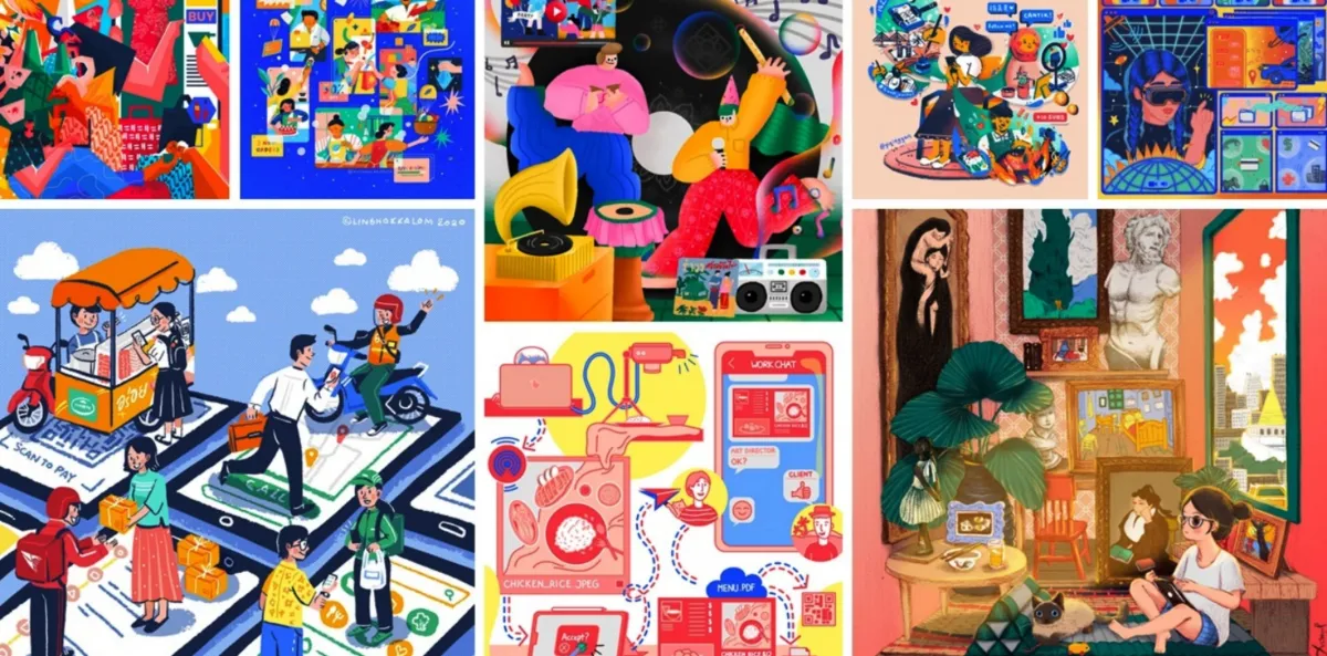 Begini gaya hidup digital di mata ilustrator perempuan Asia Tenggara