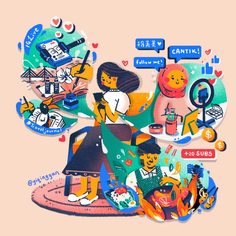 Gaya hidup digital di mata ilustrator © 2020 brilio.net Gaya hidup digital di mata ilustrator © 2020 brilio.net