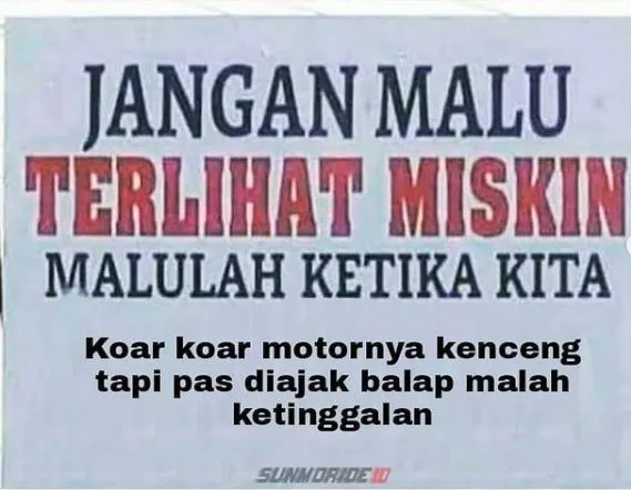 quotes nyeleneh anak motor Berbagai sumber