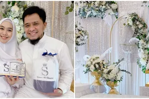 10 Momen akikah anak keempat Oki Setiana Dewi, elegan bernuansa putih