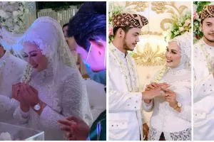 10 Momen pernikahan Elly Sugigi dan Aher, penuh kebahagiaan
