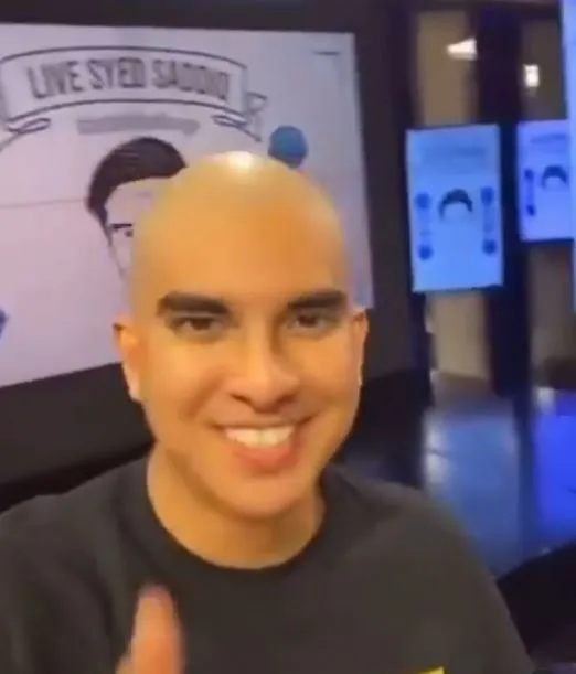 potret Syed Saddiq botak © Instagram