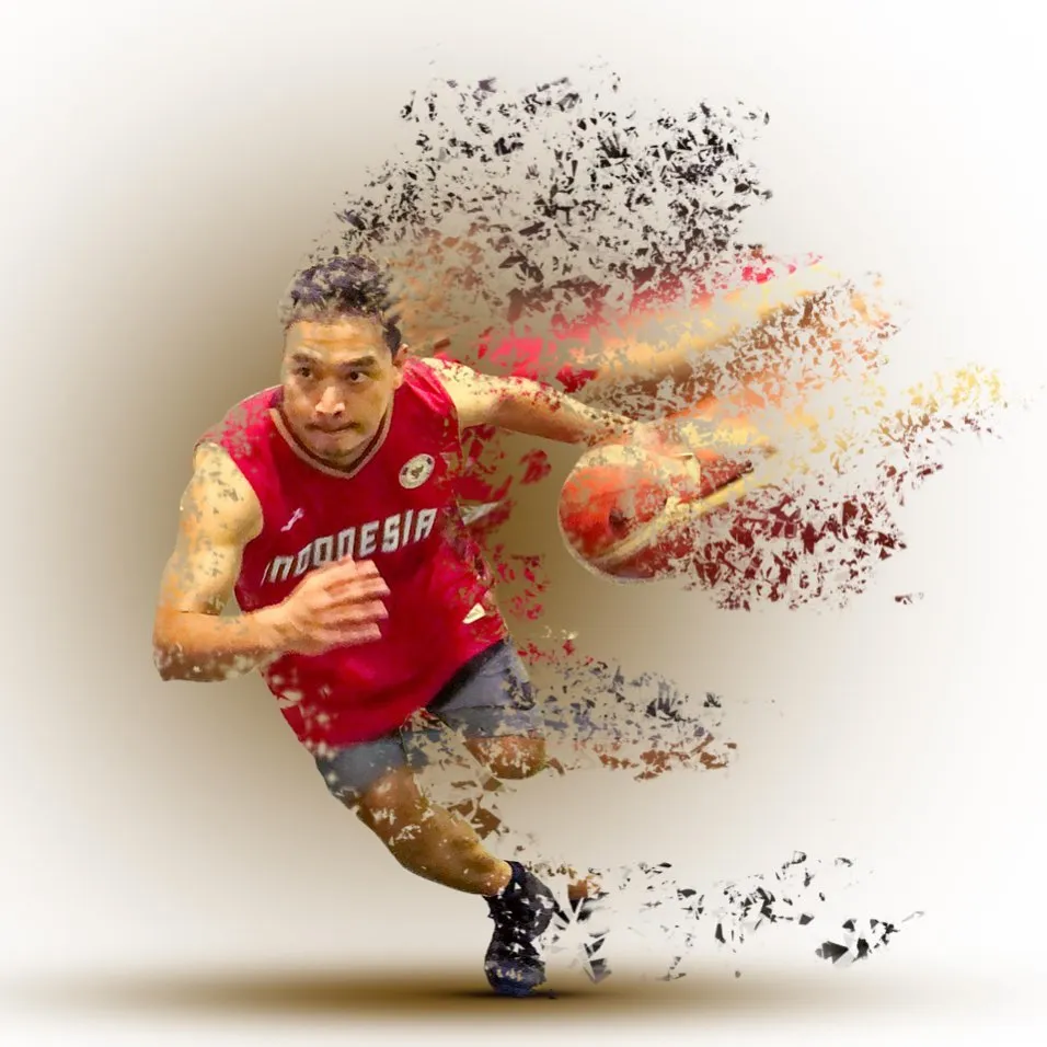 Potret Michael Yukinobu Defretes saat main basket Instagram