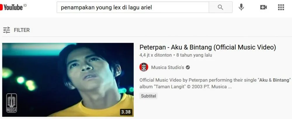 Keyword pencarian lagu Peterpan © Twitter Keyword pencarian lagu Peterpan © Twitter