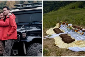10 Momen Darius Sinathrya liburan keluarga di Bromo, sarapannya unik