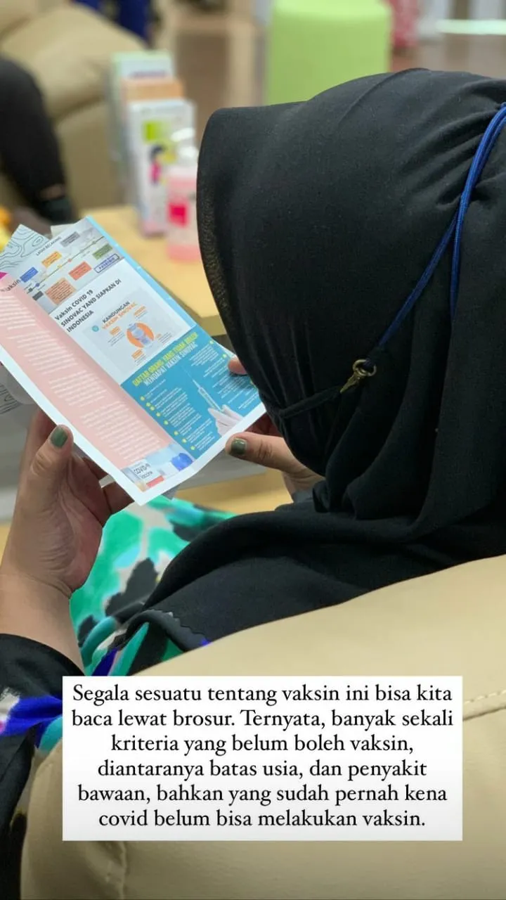 pengalaman risa suntik vaksin © Instagram pengalaman risa suntik vaksin © Instagram