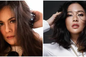 4 Gaya Dian Sastro dan Wulan Guritno gowes bareng, curi perhatian