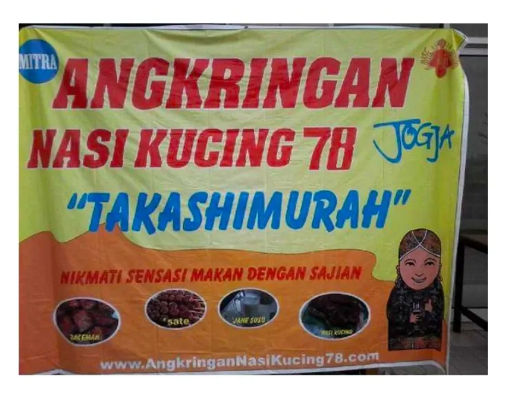 Nama angkringan di spanduk © berbagai sumber