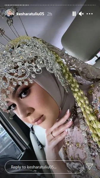 Momen akad nikah Kesha Ratuliu © Instagram & YouTube