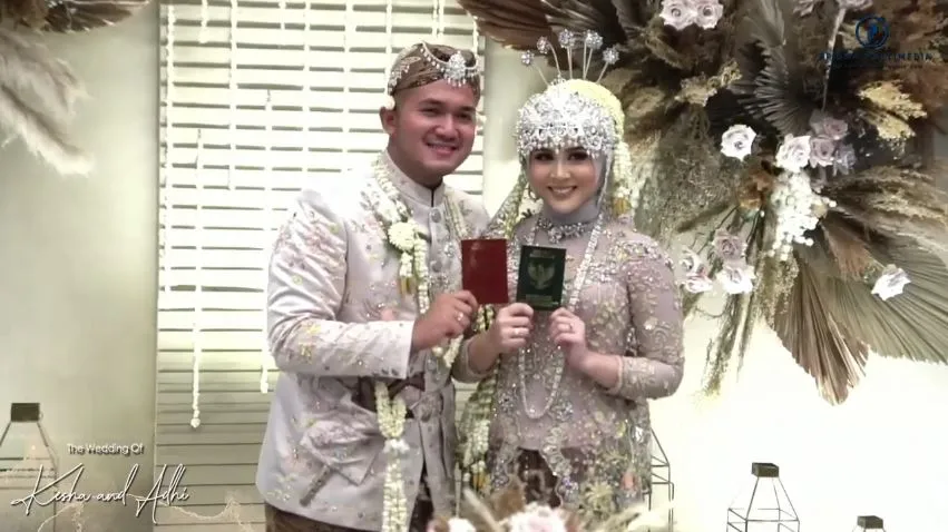 Momen akad nikah Kesha Ratuliu © Instagram & YouTube