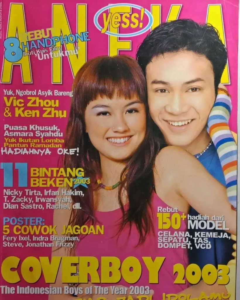 Transformasi gaya rambut Dimaz Andrean © 2021 brilio.net