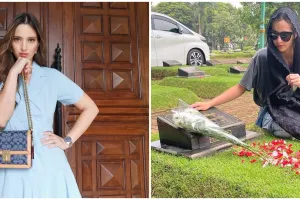 Ziarah ke makam ayah, ini curhat Nia Ramadhani soal peran orang tua