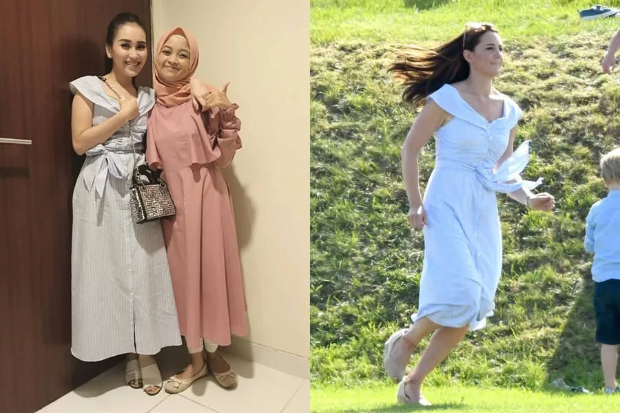 Momen seleb kembaran baju dengan artis dunia © berbagai sumber