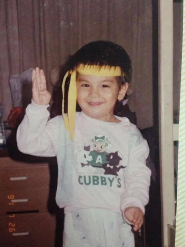 potret masa kecil seleb berdarah tionghoa © berbagai sumber