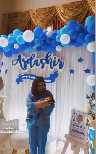 akikah Baby Ardashir © Instagram akikah Baby Ardashir © Instagram