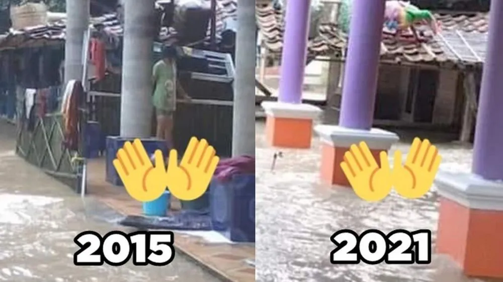 Potret transformasi warga kebanjiran © 2021 brilio.net Potret transformasi warga kebanjiran © 2021 brilio.net