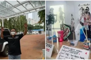 Aksi kreatif pasien Covid-19 buat wayang dari kotak makan, tuai pujian