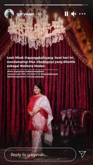 Momen Kahiyang Ayu dampingi suami pelantikan © Instagram