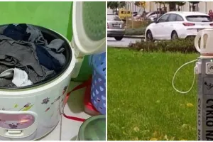 10 Potret lucu pakai peralatan dapur ini bikin terkecoh