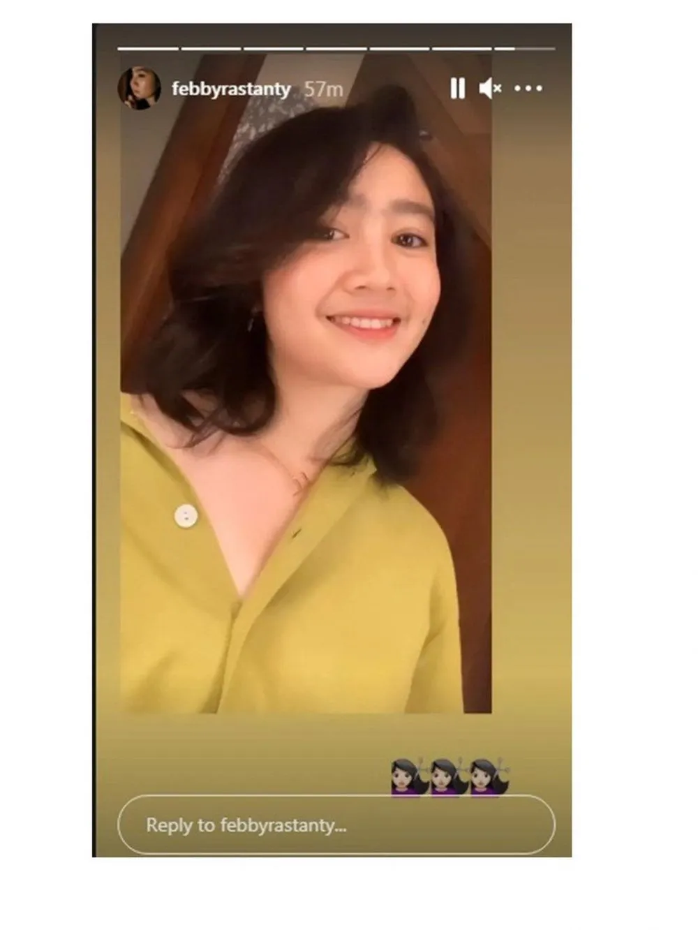 Febby Rastanty tampil dengan rambut pendek Instagram Febby Rastanty tampil dengan rambut pendek Instagram